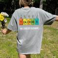 Teacher The Coolest Element Chemistry Periodic Table Science Women's Comfort Colors T-Shirt Back Print Grey Teacher The Coolest Element Chemistry Periodic Table Science Women's Comfort Colors T-Shirt Back Print Grey