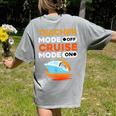 Teacher Cruise Shirt Cruise Mode Men Women Women's Comfort Colors T-Shirt Back Print Grey Teacher Cruise Shirt Cruise Mode Men Women Women's Comfort Colors T-Shirt Back Print Grey