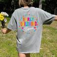 Teacher Early Childhood Squad T-Shirt Women's Comfort Colors T-Shirt Back Print Grey