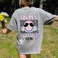 In My Teacher Era Groovy Tie Dye Back To School Cute Teacher Women's Comfort Colors T-Shirt Back Print Grey