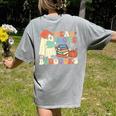 Teacher Halloween Cute Booooks Ghost Read More Books Women's Comfort Colors T-Shirt Back Print Grey Teacher Halloween Cute Booooks Ghost Read More Books Women's Comfort Colors T-Shirt Back Print Grey