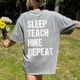 Teacher Hiking Shirt Teaching Hiker T Shirt Women's Comfort Colors T-Shirt Back Print Grey Teacher Hiking Shirt Teaching Hiker T Shirt Women's Comfort Colors T-Shirt Back Print Grey