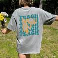 Teacher Outer Space Science Astronomy Planet Saturn Teach Women's Comfort Colors T-Shirt Back Print Grey Teacher Outer Space Science Astronomy Planet Saturn Teach Women's Comfort Colors T-Shirt Back Print Grey