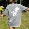 Teacher Saurus T Shirt For Men And Women Women's Comfort Colors T-Shirt Back Print Grey Teacher Saurus T Shirt For Men And Women Women's Comfort Colors T-Shirt Back Print Grey
