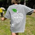 Teacher Shirt Red For Ed Teacher Protest Shirt T-Shirt Women's Comfort Colors T-Shirt Back Print Grey