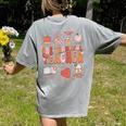 Teacher Thanksgiving Shirt Women One Thankful Teacher Fall Women's Comfort Colors T-Shirt Back Print Grey
