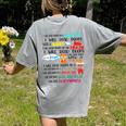 Teacher I Will Read Book On Boat Kids Women Bookworm Women's Comfort Colors T-Shirt Back Print Grey Teacher I Will Read Book On Boat Kids Women Bookworm Women's Comfort Colors T-Shirt Back Print Grey