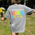 Teacher Y'All Gonna Learn Today First Day Of School Women's Comfort Colors T-Shirt Back Print Grey Teacher Y'All Gonna Learn Today First Day Of School Women's Comfort Colors T-Shirt Back Print Grey