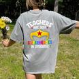Teachers Are Just Superheroes In Disguise School Women Men Women's Comfort Colors T-Shirt Back Print Grey Teachers Are Just Superheroes In Disguise School Women Men Women's Comfort Colors T-Shirt Back Print Grey