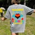 Teachers Are Superheroes – Fun Appreciation Women's Comfort Colors T-Shirt Back Print Grey Teachers Are Superheroes – Fun Appreciation Women's Comfort Colors T-Shirt Back Print Grey