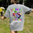 Teachers Are Superheroes Back To School Women's Comfort Colors T-Shirt Back Print Grey Teachers Are Superheroes Back To School Women's Comfort Colors T-Shirt Back Print Grey