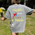 Teachers Are Superheroes First Day School T-Shirt Women's Comfort Colors T-Shirt Back Print Grey Teachers Are Superheroes First Day School T-Shirt Women's Comfort Colors T-Shirt Back Print Grey