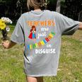 Teachers Are Superheroes Graduation School Teachers Women's Comfort Colors T-Shirt Back Print Grey Teachers Are Superheroes Graduation School Teachers Women's Comfort Colors T-Shirt Back Print Grey