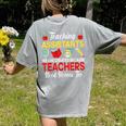 Teaching Assistant Because Teachers Need Heroes Too Cute Women's Comfort Colors T-Shirt Back Print Grey Teaching Assistant Because Teachers Need Heroes Too Cute Women's Comfort Colors T-Shirt Back Print Grey