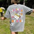 Teaching My Boos Ghost Teacher Cute Groovy Halloween Teacher Women's Comfort Colors T-Shirt Back Print Grey Teaching My Boos Ghost Teacher Cute Groovy Halloween Teacher Women's Comfort Colors T-Shirt Back Print Grey