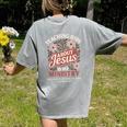 Teaching Kids About Jesus Is My Ministry Christian Teacher Women's Comfort Colors T-Shirt Back Print Grey Teaching Kids About Jesus Is My Ministry Christian Teacher Women's Comfort Colors T-Shirt Back Print Grey