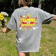 Teaching Is My Superpower Retro Comic Teacher Women's Comfort Colors T-Shirt Back Print Grey Teaching Is My Superpower Retro Comic Teacher Women's Comfort Colors T-Shirt Back Print Grey
