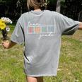 Team First Grade Back To School 1st Grade Teacher Kids Cute Women's Comfort Colors T-Shirt Back Print Grey