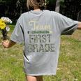 Team First Grade Camo 1st Grade Teacher Camouflage Women's Comfort Colors T-Shirt Back Print Grey Team First Grade Camo 1st Grade Teacher Camouflage Women's Comfort Colors T-Shirt Back Print Grey