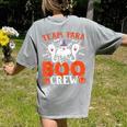 Team Para Boo Crew Halloween Ghost Paraprofessional Teacher Women's Comfort Colors T-Shirt Back Print Grey Team Para Boo Crew Halloween Ghost Paraprofessional Teacher Women's Comfort Colors T-Shirt Back Print Grey