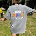 TEAM Specials Teacher TRIBE Squad Back To Primary School Women's Comfort Colors T-Shirt Back Print Grey TEAM Specials Teacher TRIBE Squad Back To Primary School Women's Comfort Colors T-Shirt Back Print Grey