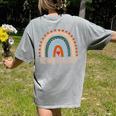 Technology Teacher Rainbow Appreciation Day Back To School For Men Women Women's Comfort Colors T-Shirt Back Print Grey Technology Teacher Rainbow Appreciation Day Back To School For Men Women Women's Comfort Colors T-Shirt Back Print Grey