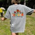 Test Day Teacher Shirt You Can Do Hard Things Women Kids Women's Comfort Colors T-Shirt Back Print Grey