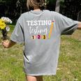Testing Testing 123 Cute Math Teacher Student Test Day Men Women Girls Kids Women's Comfort Colors T-Shirt Back Print Grey Testing Testing 123 Cute Math Teacher Student Test Day Men Women Girls Kids Women's Comfort Colors T-Shirt Back Print Grey