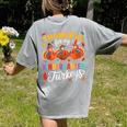Thankful For My Kindergarten Turkeys Thanksgiving Teacher Women's Comfort Colors T-Shirt Back Print Grey Thankful For My Kindergarten Turkeys Thanksgiving Teacher Women's Comfort Colors T-Shirt Back Print Grey