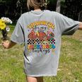 Thankful For My Preschool Turkeys Thanksgiving Teacher Fall Women's Comfort Colors T-Shirt Back Print Grey Thankful For My Preschool Turkeys Thanksgiving Teacher Fall Women's Comfort Colors T-Shirt Back Print Grey