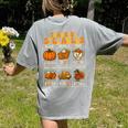 Thankful Syllables Teacher Thanksgiving Educational Kids Women's Comfort Colors T-Shirt Back Print Grey Thankful Syllables Teacher Thanksgiving Educational Kids Women's Comfort Colors T-Shirt Back Print Grey