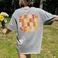 In My Thankful Teacher Era Autumn Thanksgiving Fall Season Women's Comfort Colors T-Shirt Back Print Grey In My Thankful Teacher Era Autumn Thanksgiving Fall Season Women's Comfort Colors T-Shirt Back Print Grey