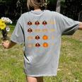 Thanksgiving Order Of Operations Turkey Quiz Math Teacher Women's Comfort Colors T-Shirt Back Print Grey