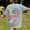 Tie Dye Prek Teacher Rainbow Preschool Back To School Girl Women's Comfort Colors T-Shirt Back Print Grey Tie Dye Prek Teacher Rainbow Preschool Back To School Girl Women's Comfort Colors T-Shirt Back Print Grey