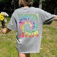 Tie Dye Teaching Social Studies Is My Jam Sunglasses Teacher Women's Comfort Colors T-Shirt Back Print Grey Tie Dye Teaching Social Studies Is My Jam Sunglasses Teacher Women's Comfort Colors T-Shirt Back Print Grey