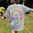 Tiny Human Tamer Watercolor Rainbow Daycare Teacher Women's Comfort Colors T-Shirt Back Print Grey Tiny Human Tamer Watercolor Rainbow Daycare Teacher Women's Comfort Colors T-Shirt Back Print Grey