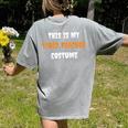 This Is My Tired Teacher Costume Apparel Halloween Teacher Women's Comfort Colors T-Shirt Back Print Grey This Is My Tired Teacher Costume Apparel Halloween Teacher Women's Comfort Colors T-Shirt Back Print Grey