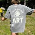Today’s Good Mood Is Sponsored By Art Teacher Sun Tee Women's Comfort Colors T-Shirt Back Print Grey