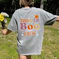Toddler Boo Crew Halloween Daycare Teacher Kids Women's Comfort Colors T-Shirt Back Print Grey Toddler Boo Crew Halloween Daycare Teacher Kids Women's Comfort Colors T-Shirt Back Print Grey