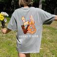 History Teacher Love Autumn Fall Gnome For Teachers For Men Women Women's Comfort Colors T-Shirt Back Print Grey History Teacher Love Autumn Fall Gnome For Teachers For Men Women Women's Comfort Colors T-Shirt Back Print Grey