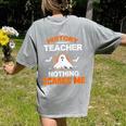 History Teacher School Shirt Halloween Educator Men Women Kids Women's Comfort Colors T-Shirt Back Print Grey History Teacher School Shirt Halloween Educator Men Women Kids Women's Comfort Colors T-Shirt Back Print Grey