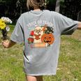 Trick Or Teach Retro Halloween Teacher Women Men Costume Women's Comfort Colors T-Shirt Back Print Grey Trick Or Teach Retro Halloween Teacher Women Men Costume Women's Comfort Colors T-Shirt Back Print Grey