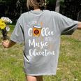 I Turn Coffee Into Music Education Music Teacher Women's Comfort Colors T-Shirt Back Print Grey I Turn Coffee Into Music Education Music Teacher Women's Comfort Colors T-Shirt Back Print Grey
