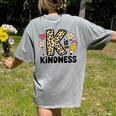 Unity Day Design Kindness Orange Teacher Kids Be Kind Women's Comfort Colors T-Shirt Back Print Grey Unity Day Design Kindness Orange Teacher Kids Be Kind Women's Comfort Colors T-Shirt Back Print Grey