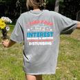US History And Government Teacher Gifts Funny I Find You Women's Comfort Colors T-Shirt Back Print Grey