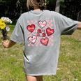 Valentine You Are Loved Worthy Enough Candy Heart Teacher For Men Women Girls Kids Women's Comfort Colors T-Shirt Back Print Grey