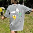 Wait What English Teacher Grammar Police Grammarian Women's Comfort Colors T-Shirt Back Print Grey Wait What English Teacher Grammar Police Grammarian Women's Comfort Colors T-Shirt Back Print Grey