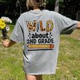 Wild About 2Nd Grade School Grade Teacher Women's Comfort Colors T-Shirt Back Print Grey Wild About 2Nd Grade School Grade Teacher Women's Comfort Colors T-Shirt Back Print Grey