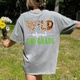 Wild About 3rd Grade Teacher Student Third Grade Zoo Safari Men Women Girls Kids Women's Comfort Colors T-Shirt Back Print Grey