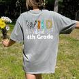 Wild About 4th Grade First Day Of School Teacher Student Women's Comfort Colors T-Shirt Back Print Grey Wild About 4th Grade First Day Of School Teacher Student Women's Comfort Colors T-Shirt Back Print Grey